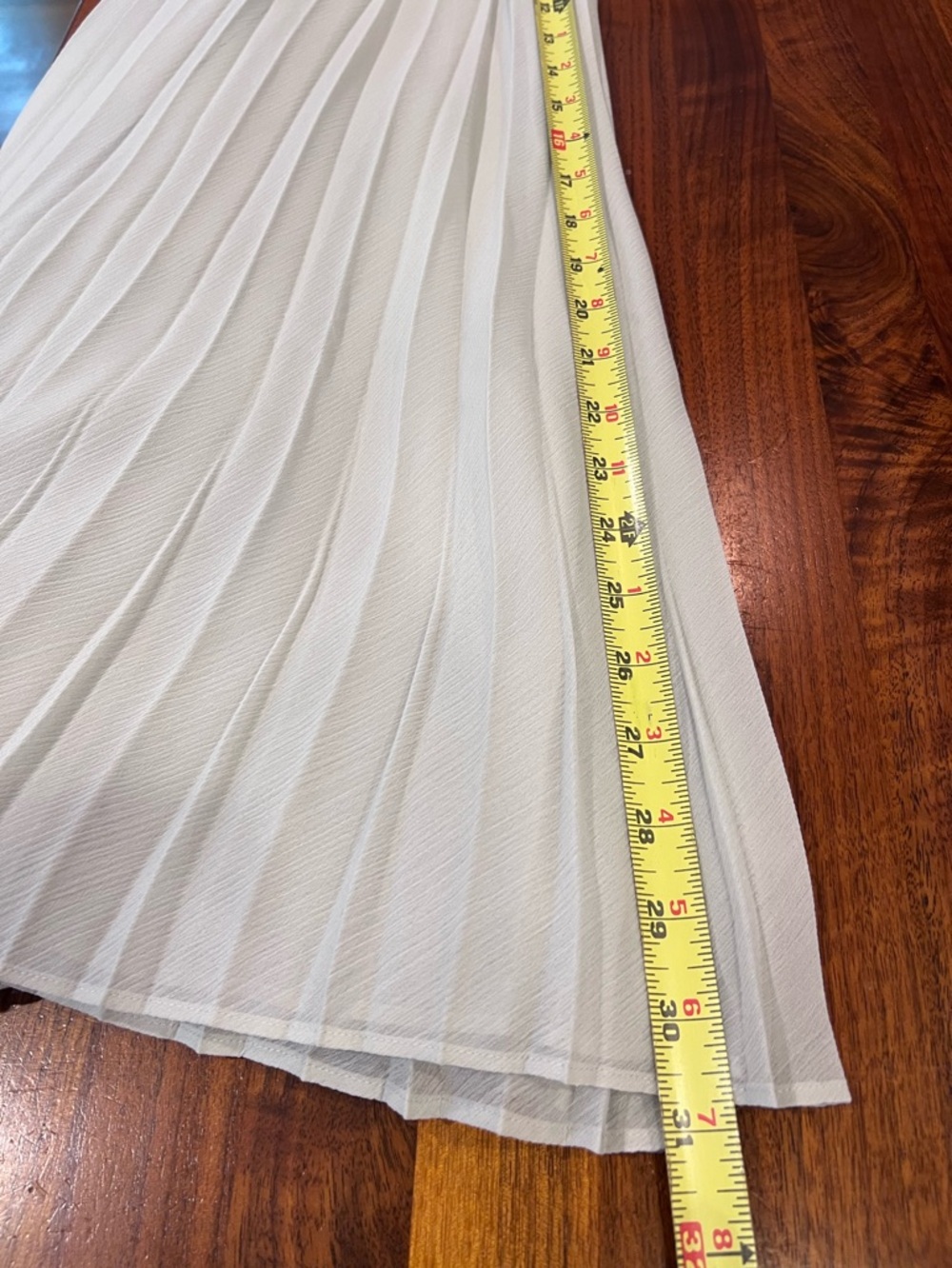 Club Monaco Pleated Flowy Skirt Midi Elasticated Sage Green Size M New - Picture 12 of 12